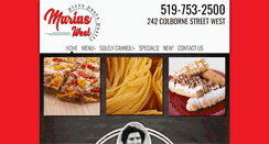 Desktop Screenshot of mariaspizza.ca